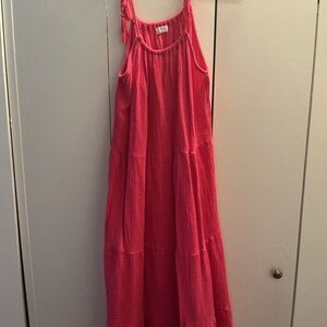 Elegant Pink Maxi Dress